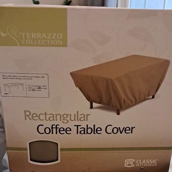 NEW Rectangular Terrazzo Collection Table Cover - Tan - Picture 2 of 6